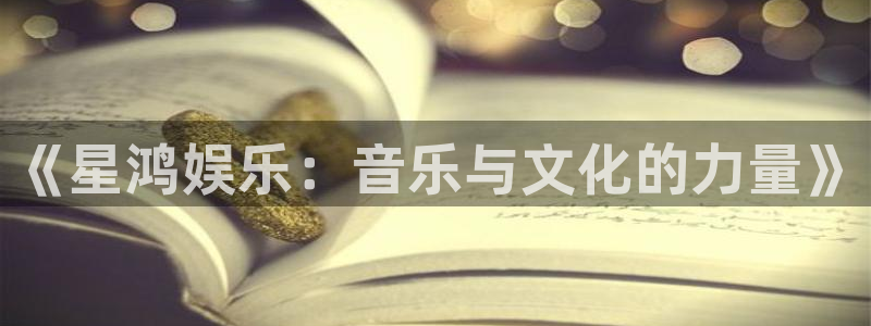 富邦娱乐：《星鸿娱乐：音乐与文化的力量》
