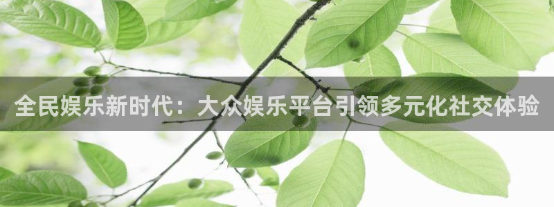 富邦娱乐：全民娱乐新时代：大众娱乐平台引领多元化社交体验